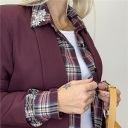 camicia asimmetrica con applicazione sul colletto asymmetric